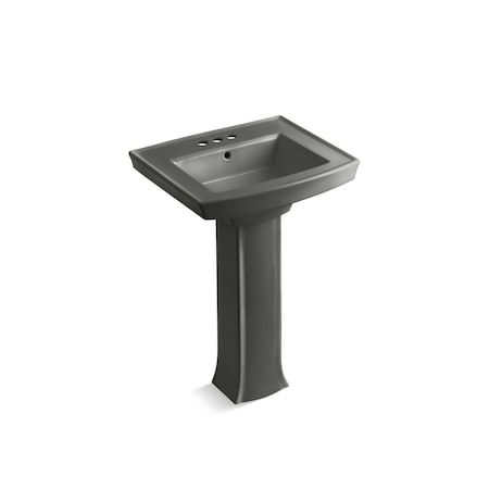 Kohler Archer Pedestal Bathroom Sink With 4" Centerset Faucet Holes 2359-4-58
